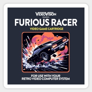 Furious Racer 80s Game Sticker